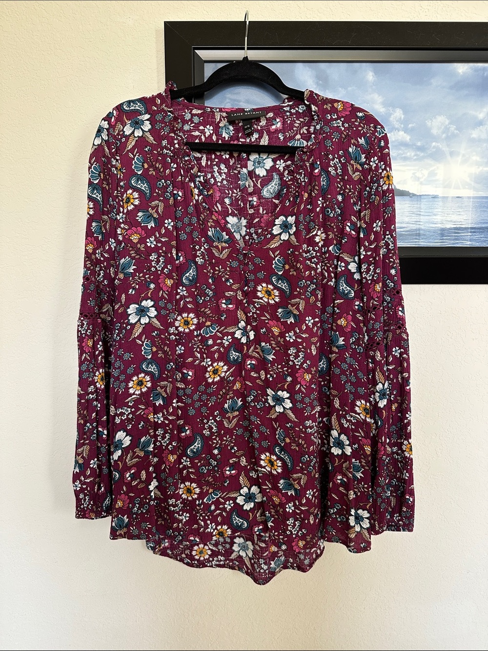 Lane Bryant Floral Top 14/16